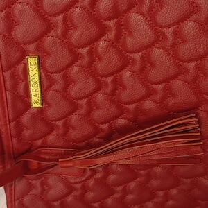 Arbonne Red Heart Quilted purse